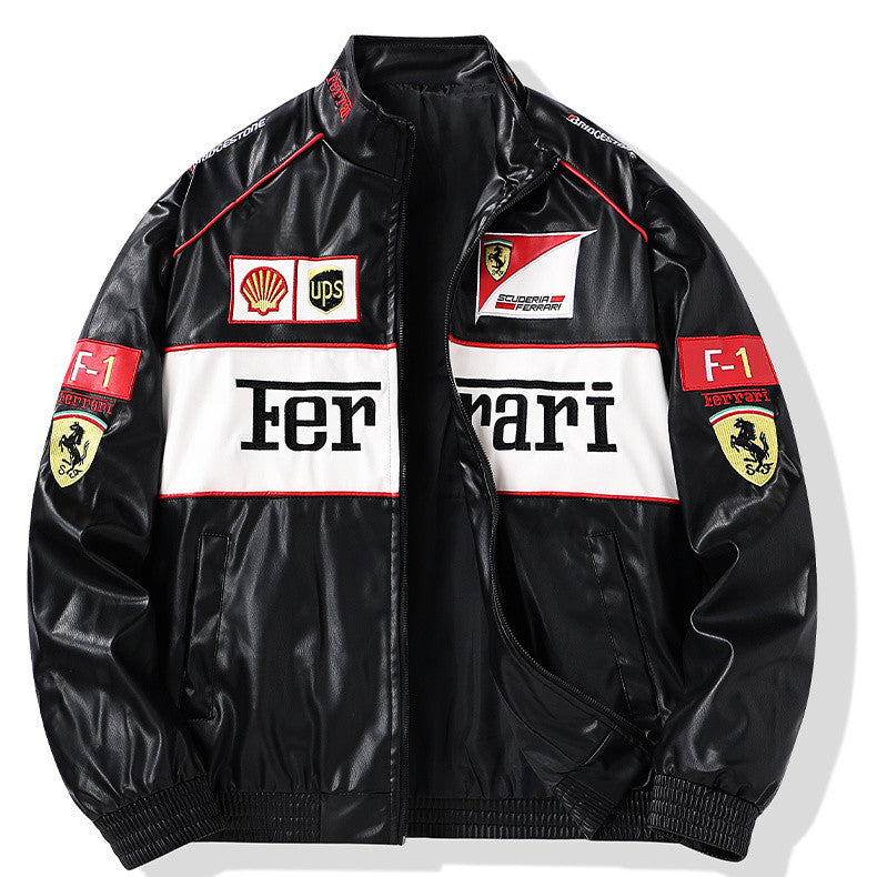 Retro F1 Leather Jacket β LIMITED EDITION