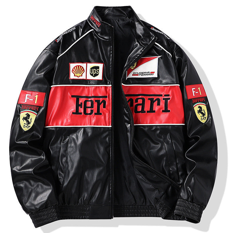 Retro F1 Leather Jacket β LIMITED EDITION