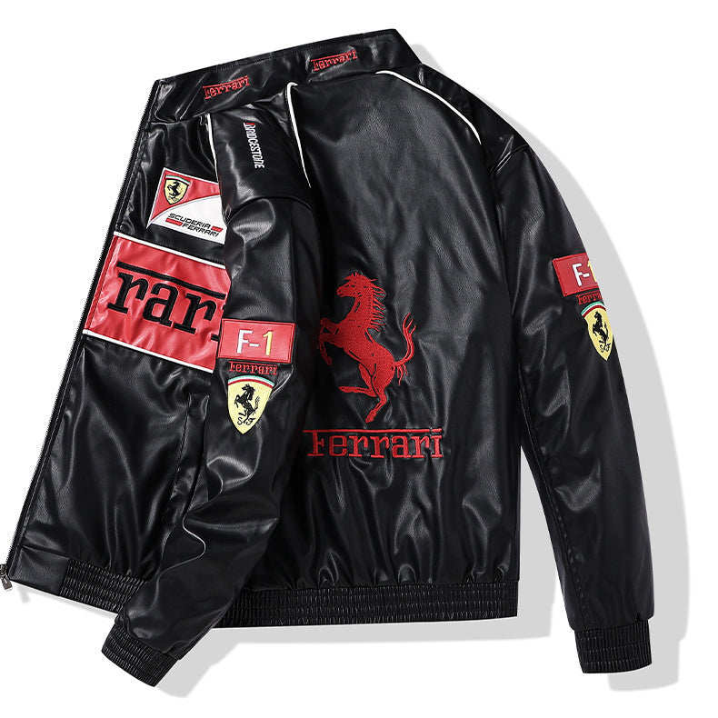 Retro F1 Leather Jacket β LIMITED EDITION