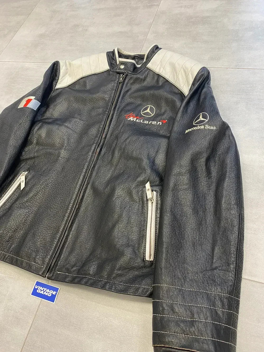 McLaren Black Vintage Leather Jacket - NEW RELEASE