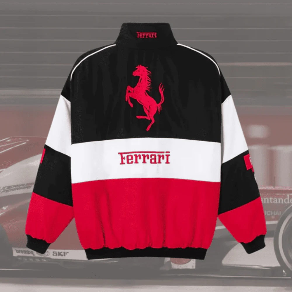 Jaqueta Racing TRIFECTA – Inspiração Ferrari F1