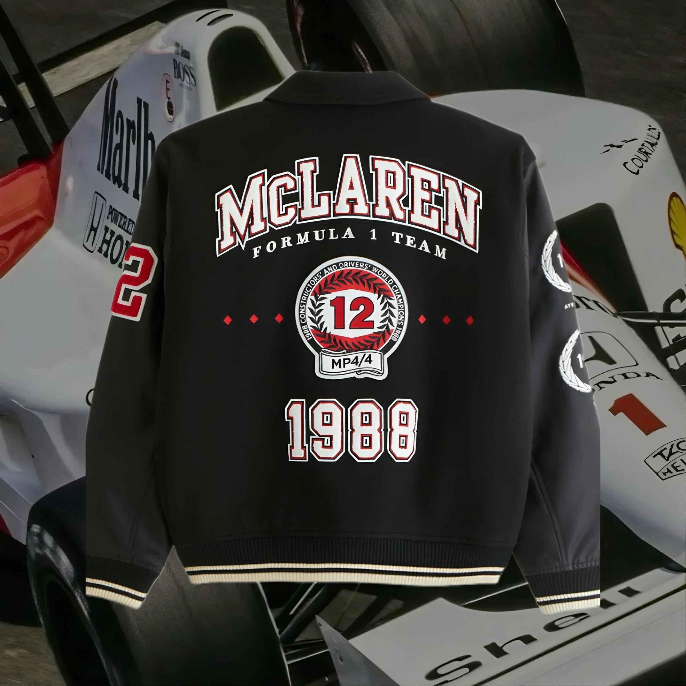 McLaren F1 Vintage Jacket – Fleece + Leather