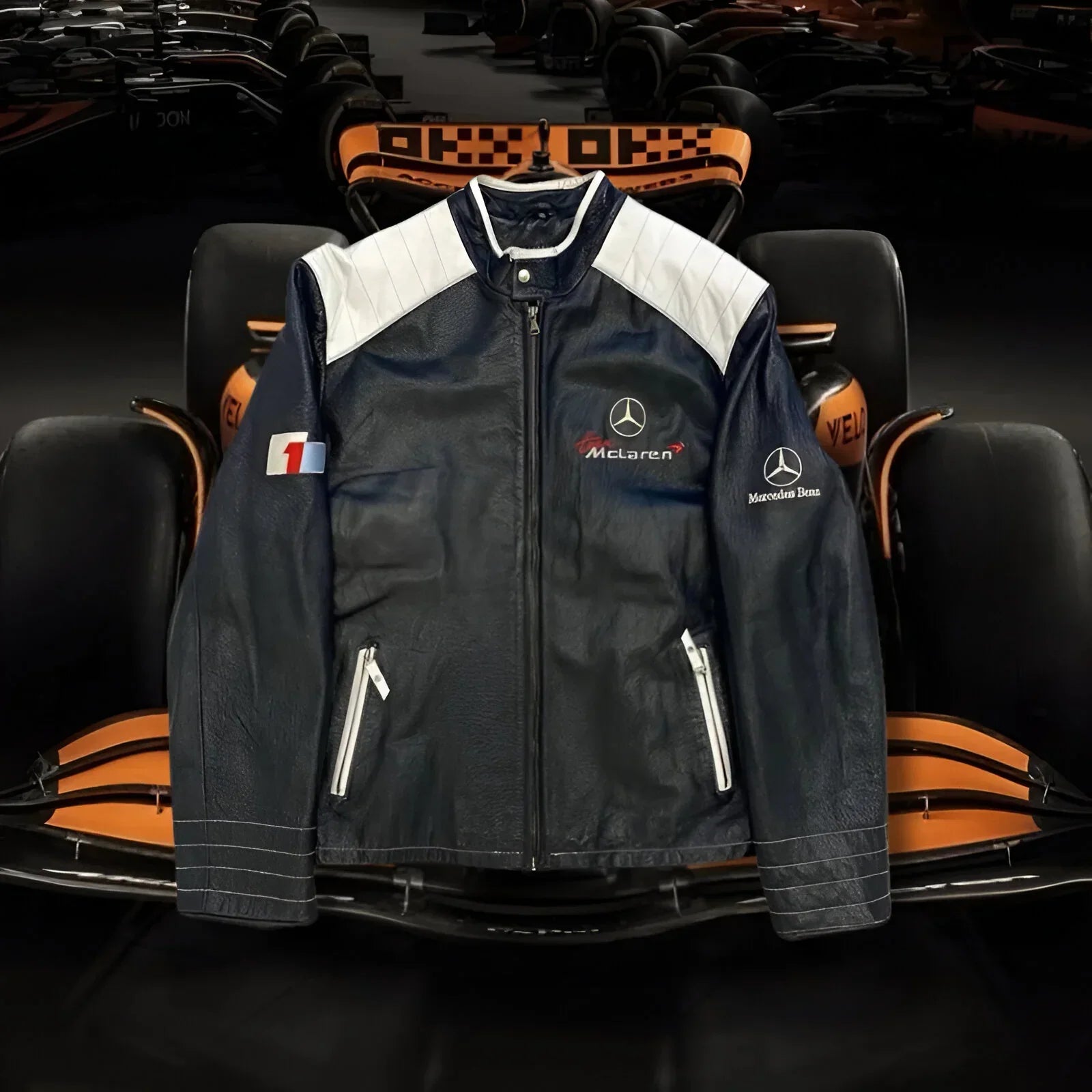 Jaqueta McLaren Black Vintage em Couro - LANÇAMENTO
